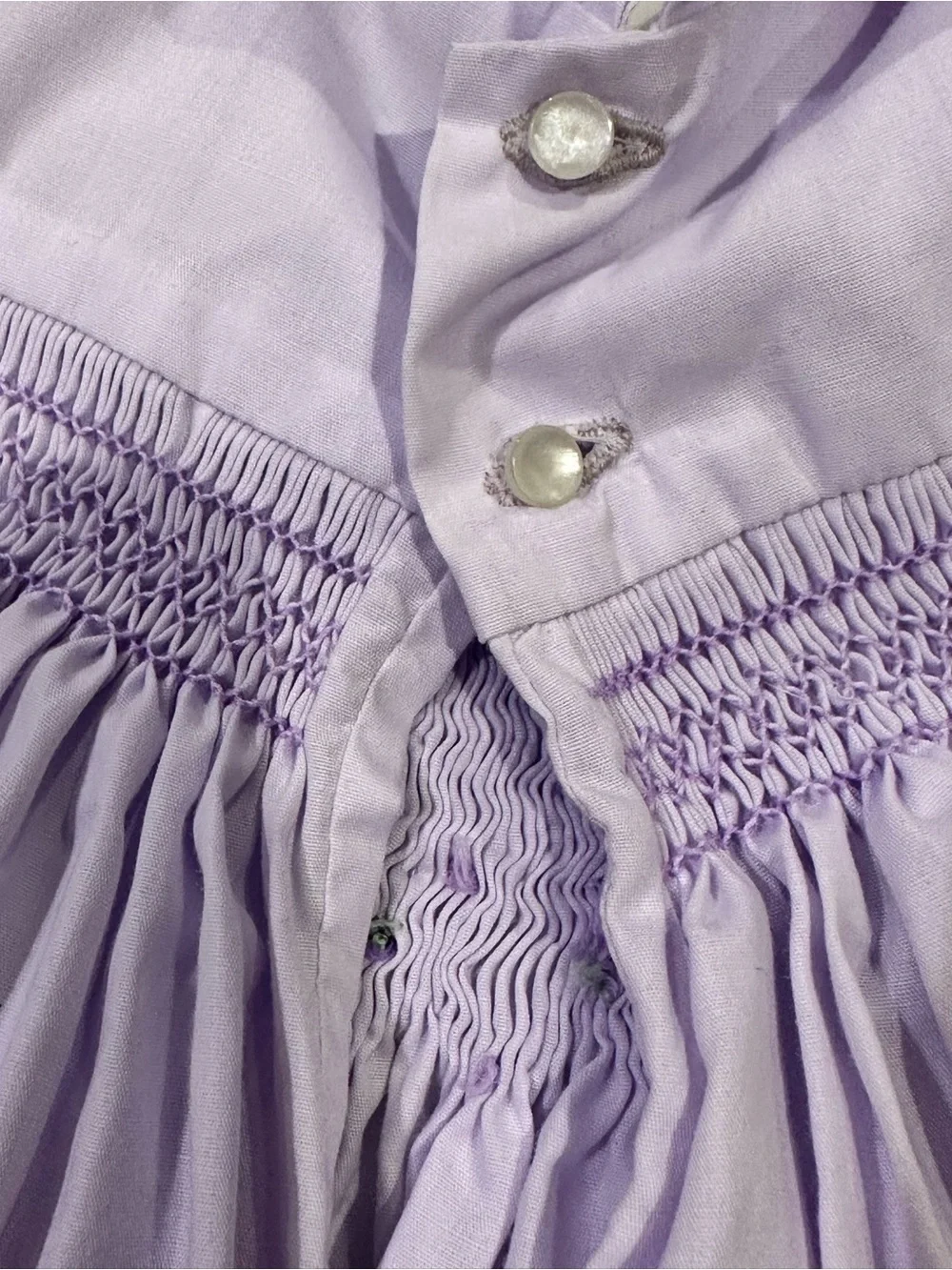 Lilac hand Smocked Baby Dress - Kids Dresses